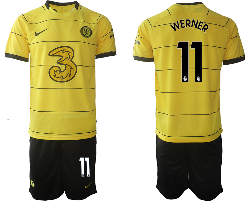 Men 2021-2022 Club Chelsea away yellow #11 Soccer Jerseys->chelsea jersey->Soccer Club Jersey